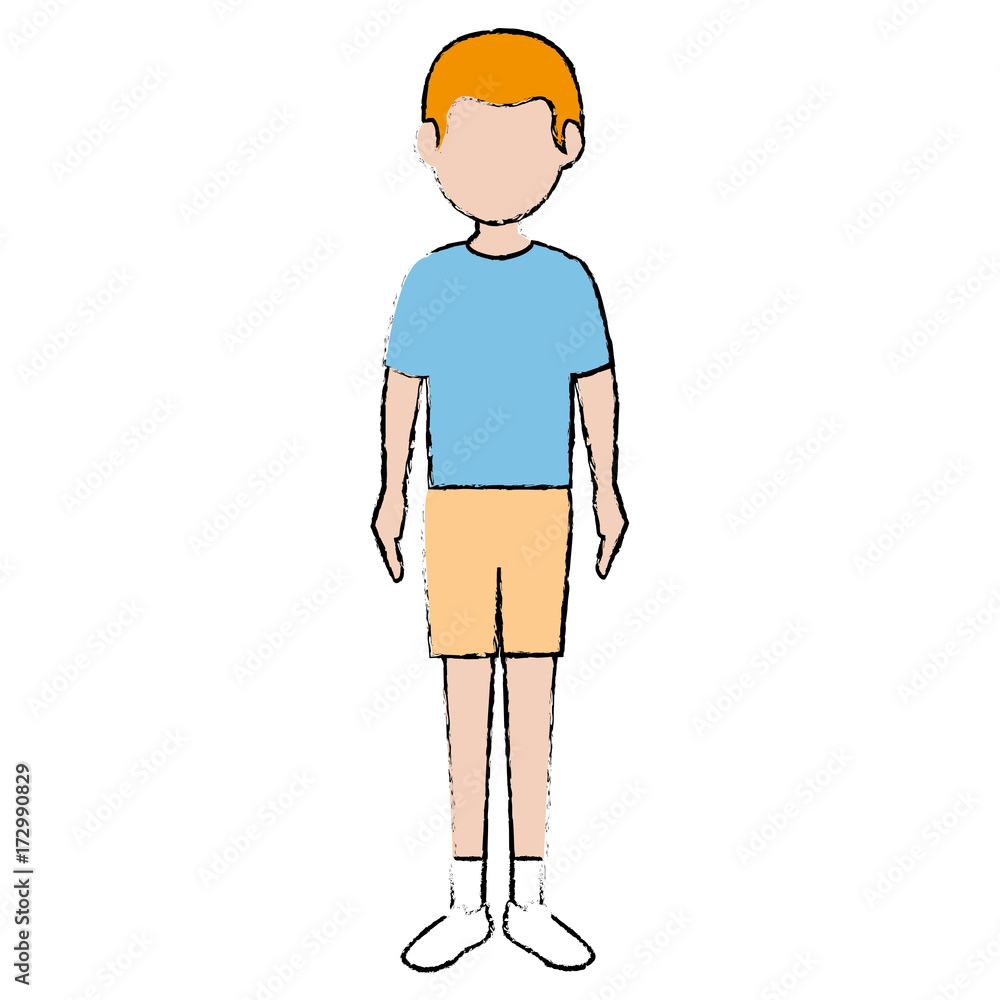Fototapeta premium young man avatar character
