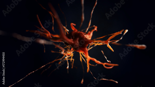 3d illustration of neural cell © artegorov3@gmail
