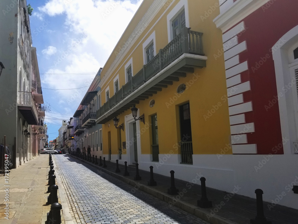 Old town San Juan, Puerto Rico.