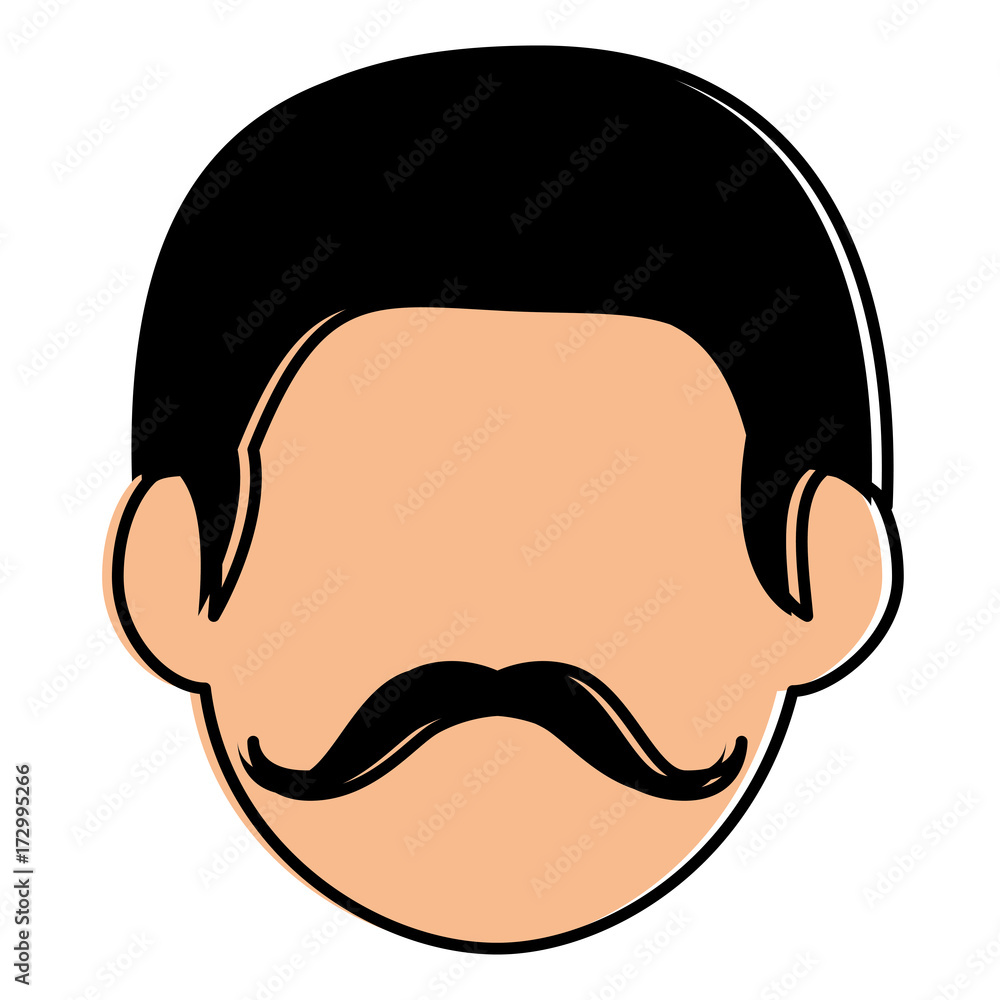 young man head avatar character young man head avatar character