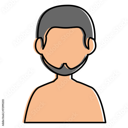 young man shirtless avatar character