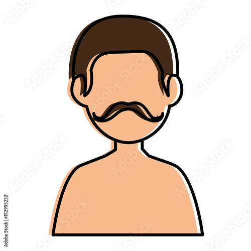 young man shirtless avatar character