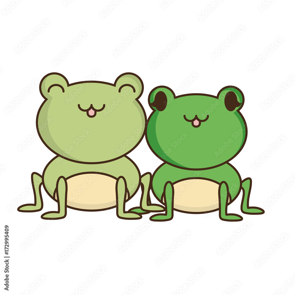 couple of cute frogs icon couple of cute frogs icon