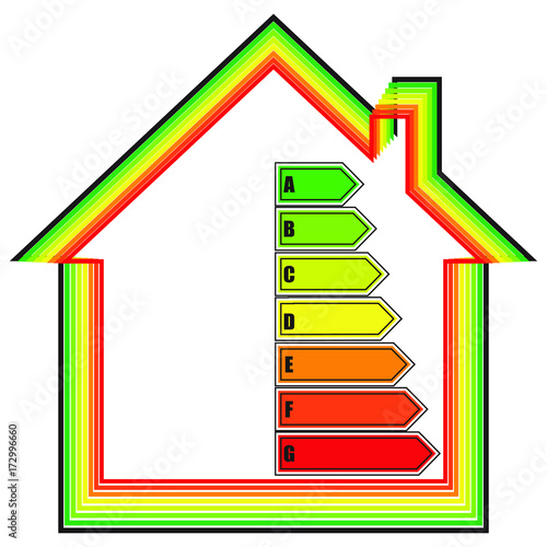 House and energy efficiency concept