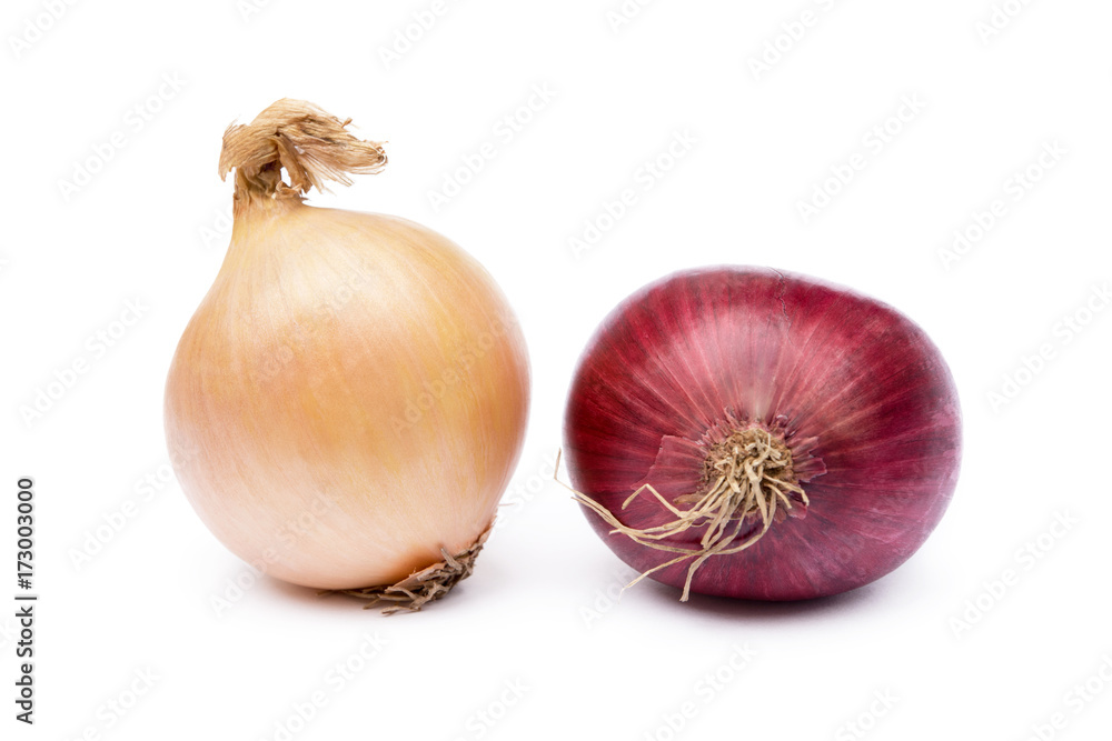 Fresh onion isolated on a white background Fresh onion isolated on a white background