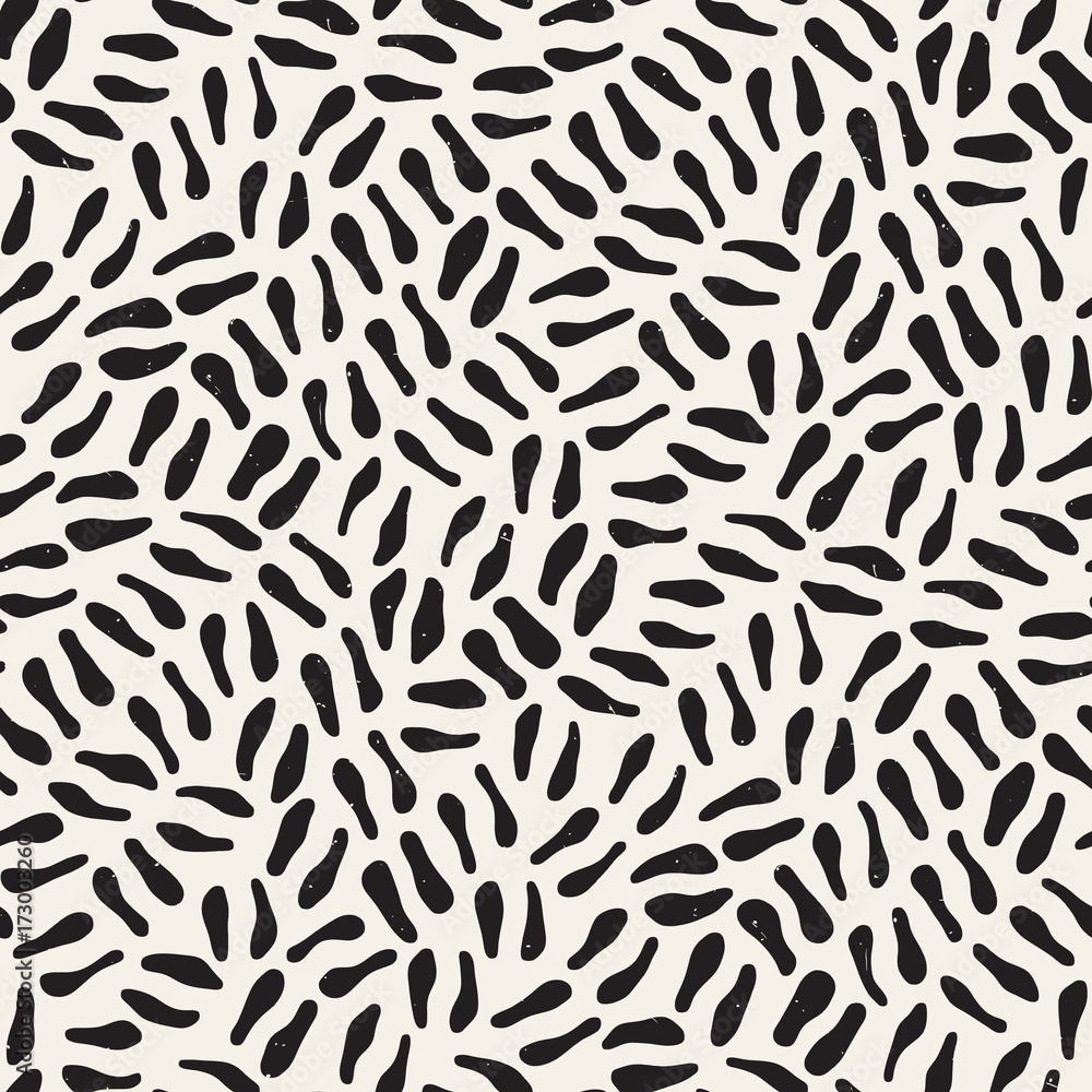 Seamless freehand pattern. Vector abstract rough lines background. Hand drawn strokes.