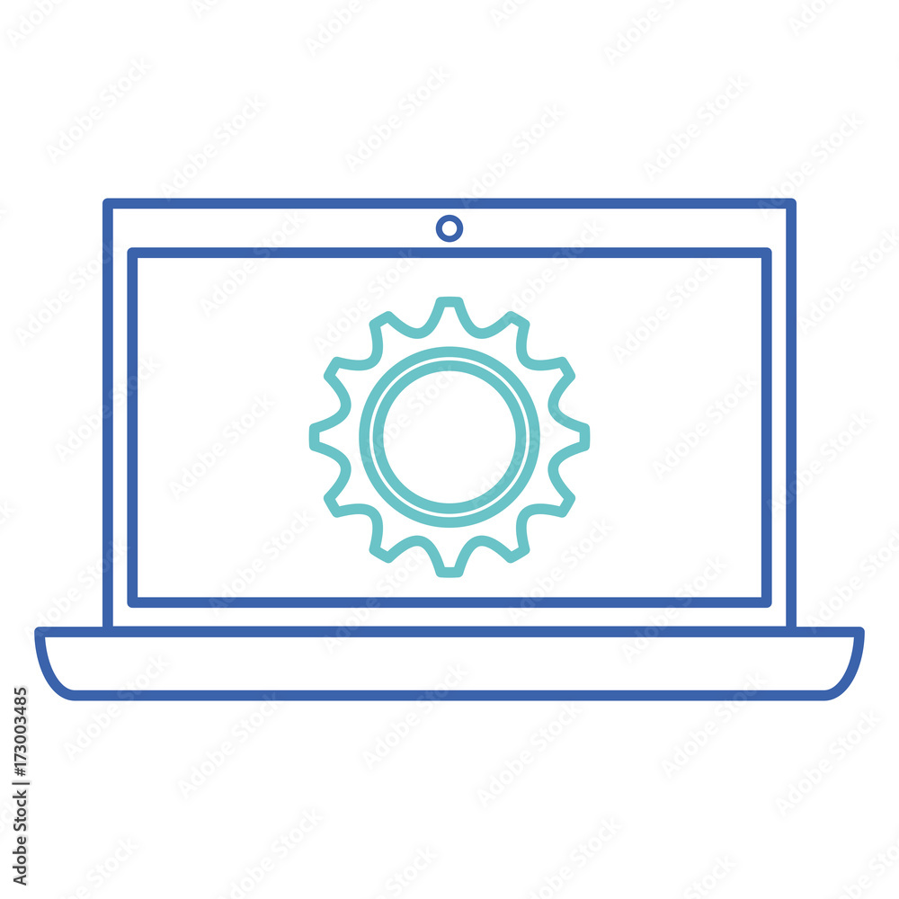 laptop computer isolated icon