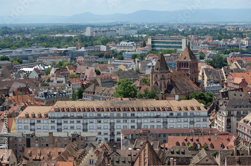 The view from Strasbourg Cathedral, France