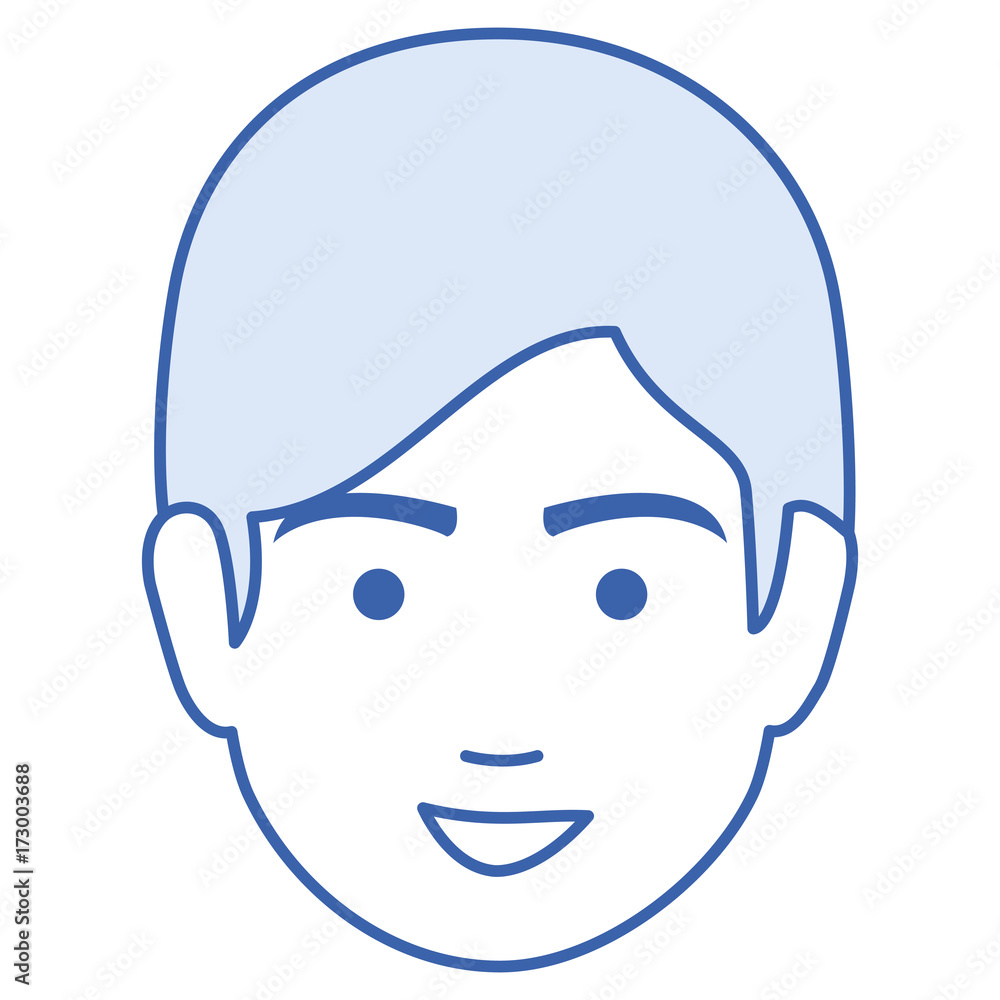 young man head avatar character young man head avatar character