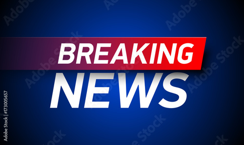 Breaking news background, World Global TV news banner design