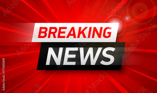 Breaking news background, World Global TV news banner design