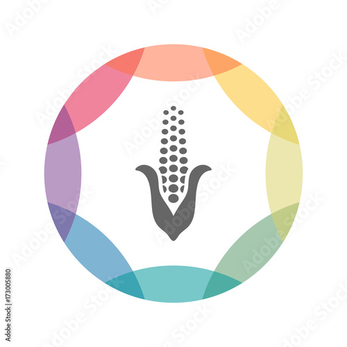 farbiges Icon - Maiskolben
