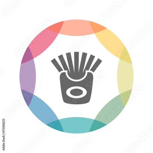 farbiges Icon - Pommes