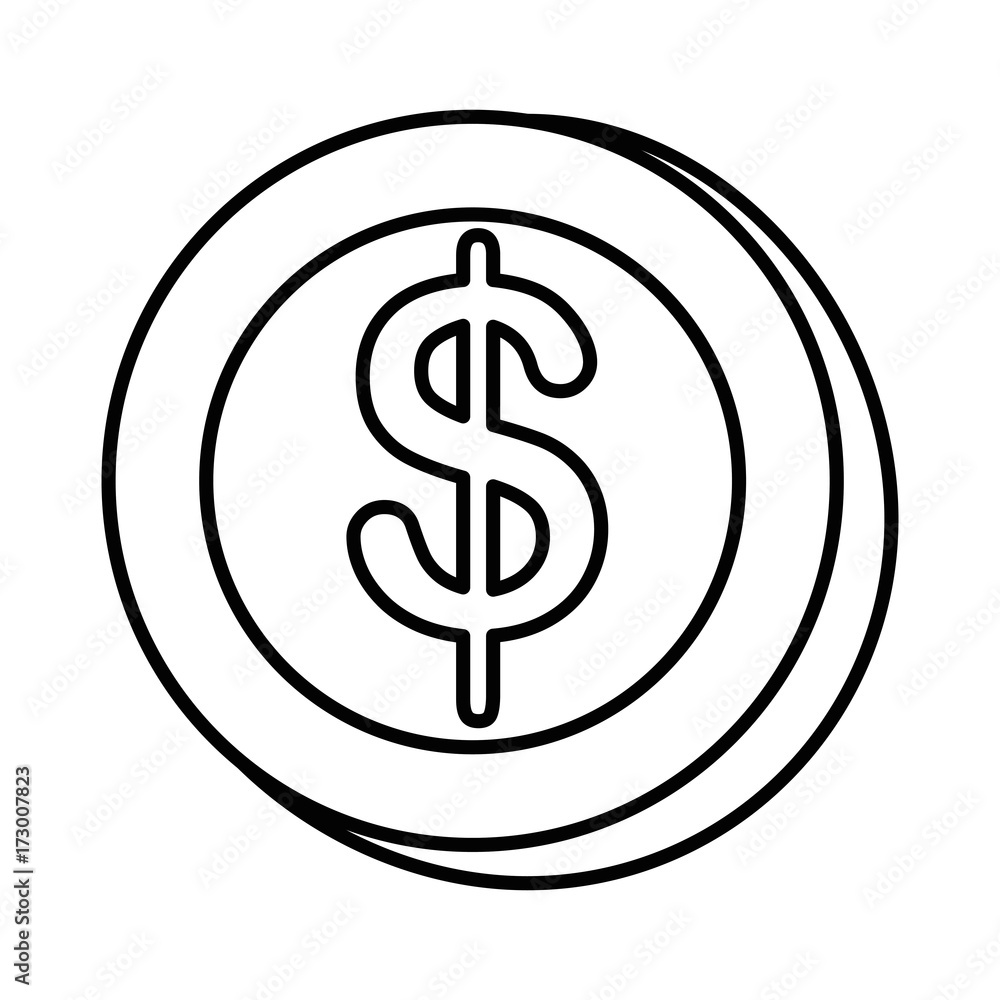 coin money isolated icon coin money isolated icon