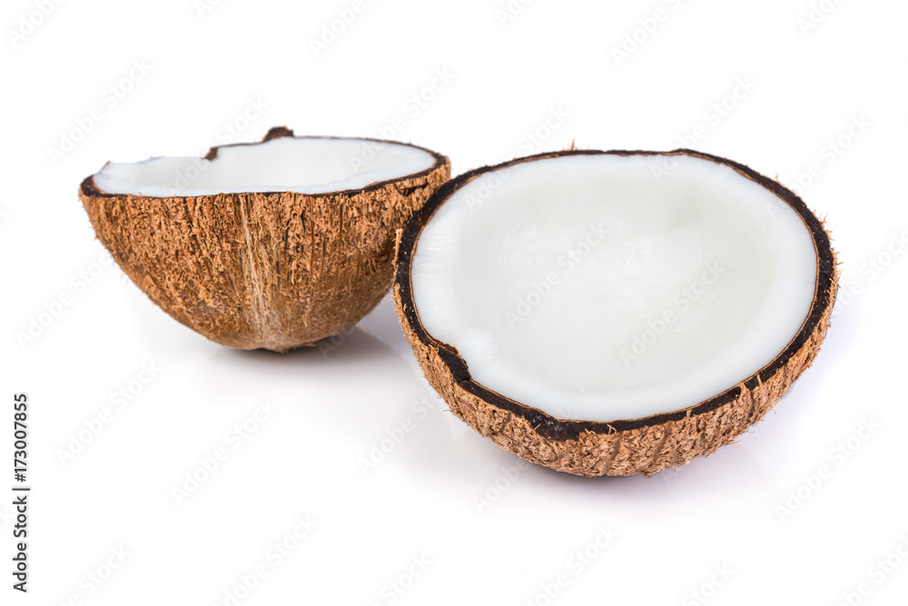 Coconuts isolated on the white background Coconuts isolated on the white background