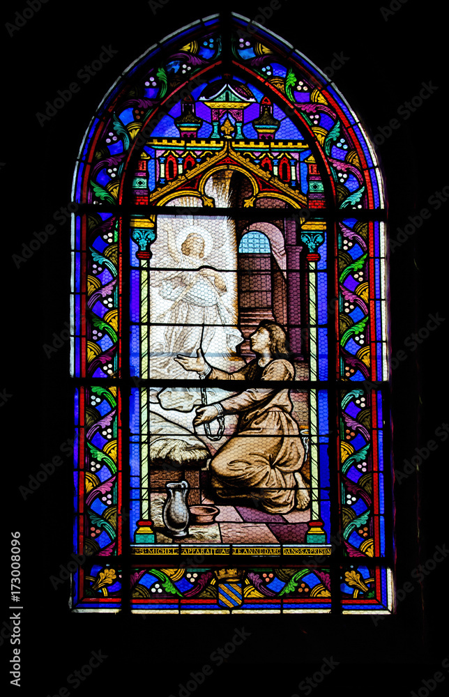 Le Crotoy - Vitrail de l'église saint Pierre - Somme - Haut de France 