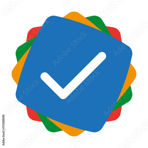 App Icon bunt - Haken - OK