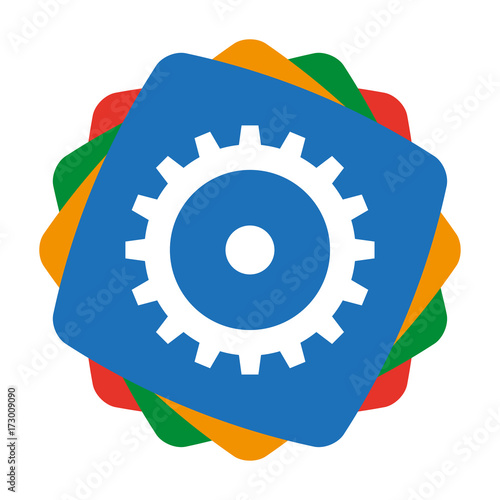 App Icon bunt - Zahnrad - Einstellungen