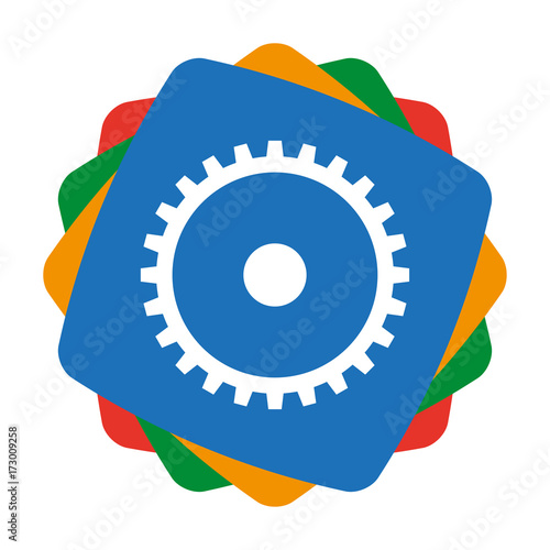 App Icon bunt - Zahnrad - System