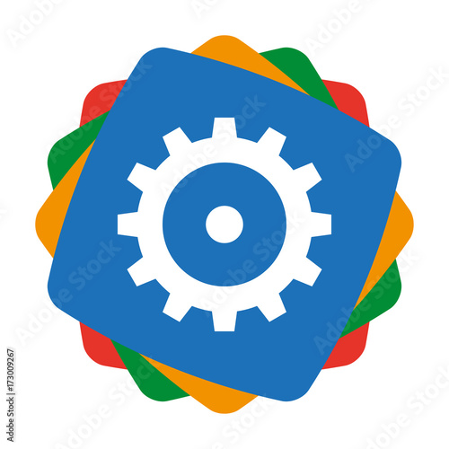 App Icon bunt - Zahnrad - Systemeinstellungen