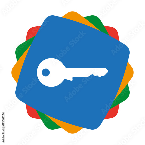 App Icon bunt - Schlüssel - simpel