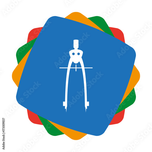 App Icon bunt - Architektur - Zirkel