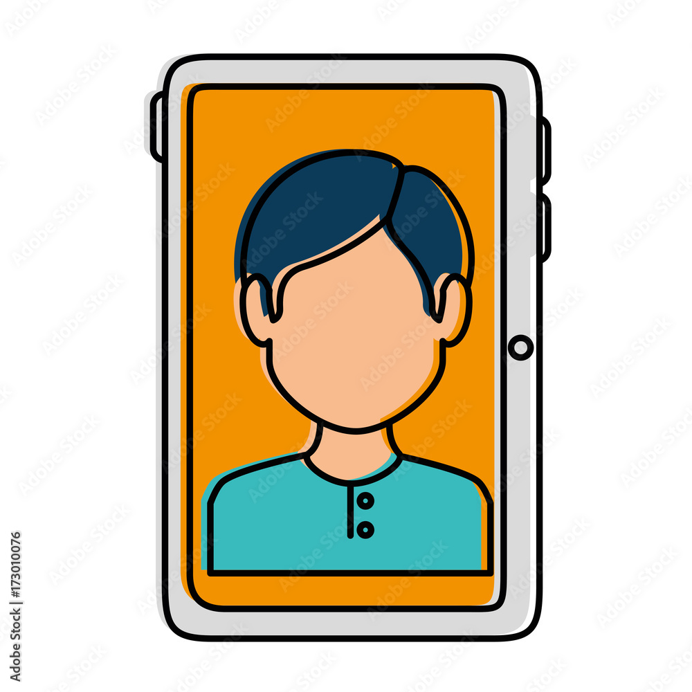smartphone device with contact picture smartphone device with contact picture