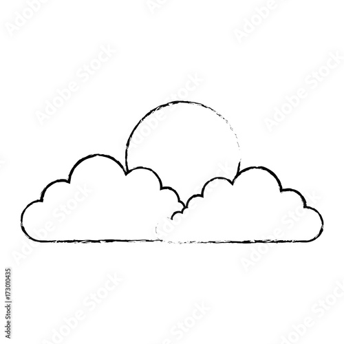 cloud silhouette isolated icon