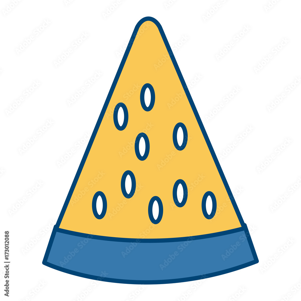 Sliced watermelon fruit icon vector illustration graphic design Sliced watermelon fruit icon vector illustration graphic design