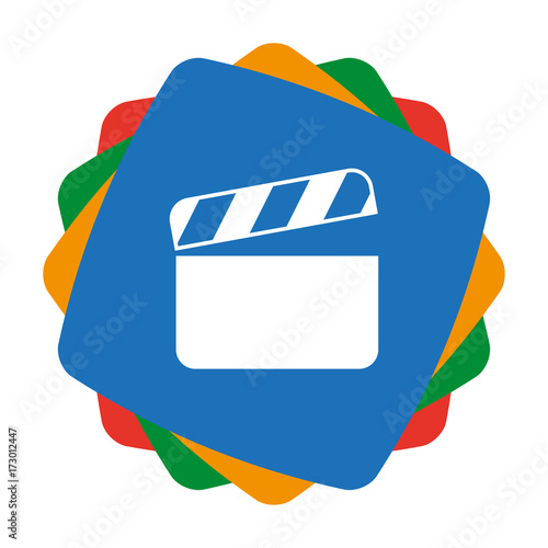 App Icon bunt - Filmklappe - Kino - Film