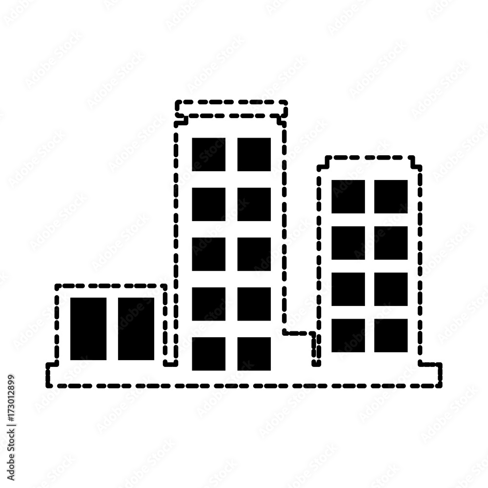 Urban city buildings icon vector illustration graphic dsign