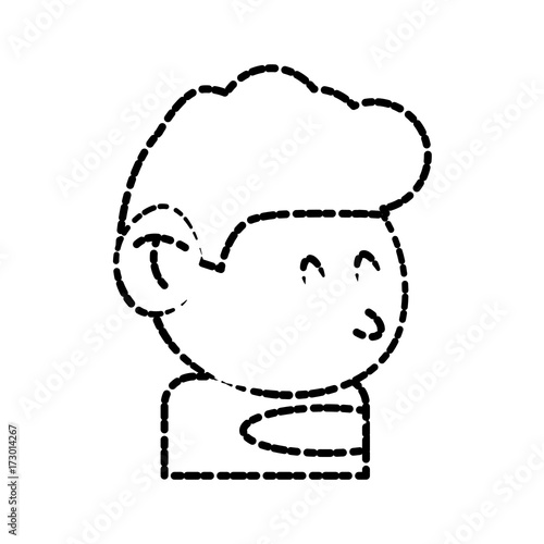 Cool guy cartoon icon vector illustration graphic design