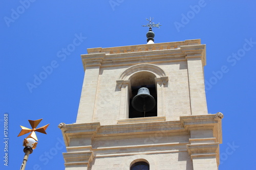 Glockenturm einer Kirche (Kathedrale) auf Malta