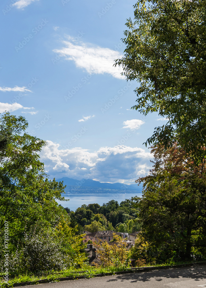 View on lake Leman. Swiss