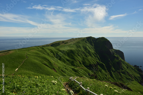 北海道 礼文島 桃岩展望台からの夏の風景 photo