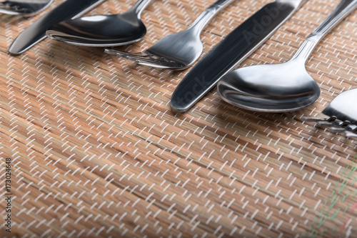 diagonal row of Cutlery