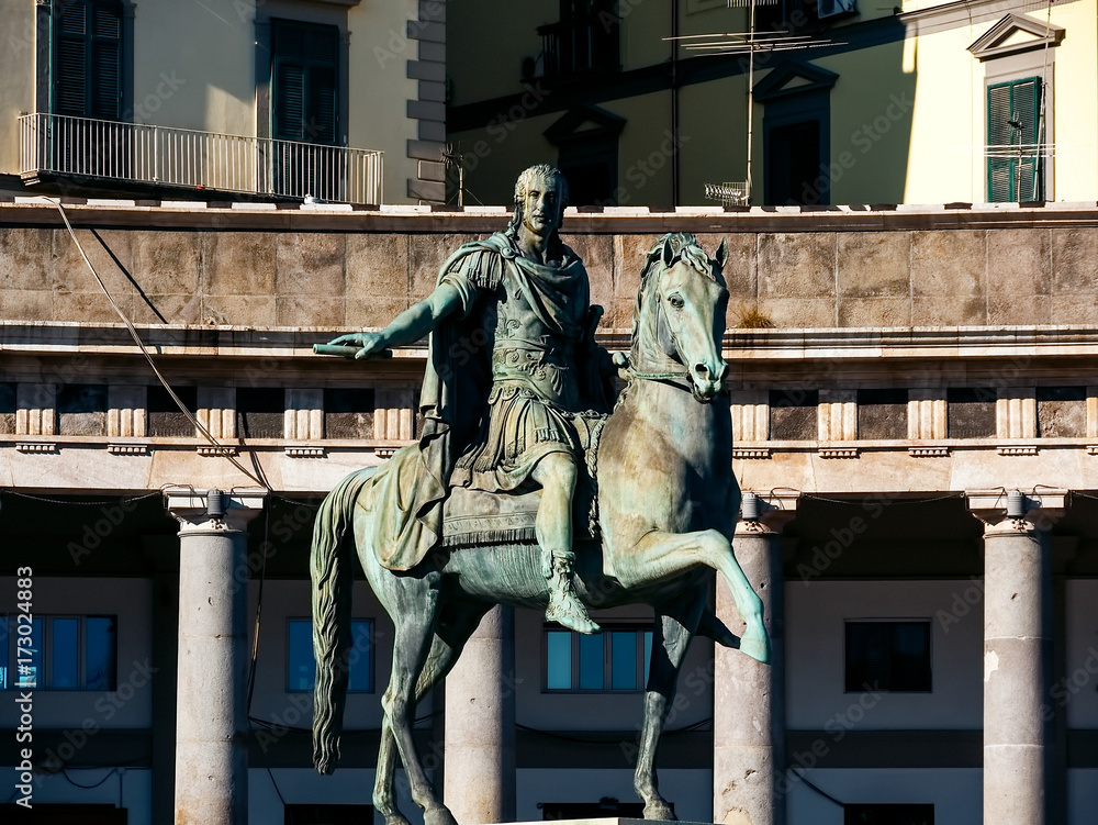 Statue of Charles III of Spain, Naples, Italy