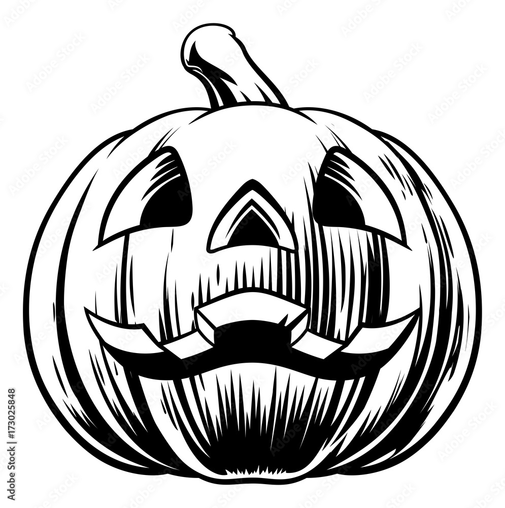 Fototapeta premium Halloween Pumpkin Illustration