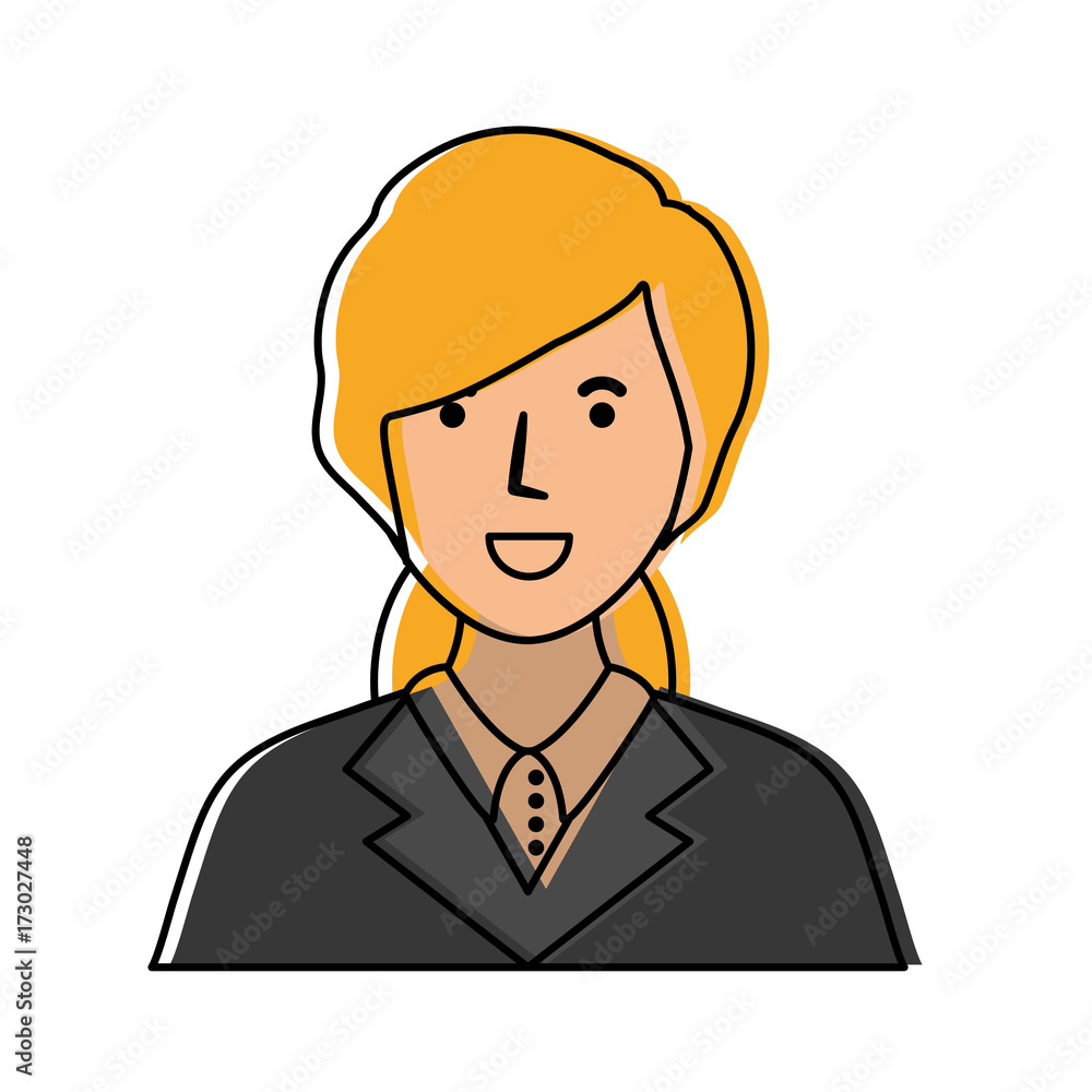 cartoon woman lawyer icon over white background colorful design vector illustration cartoon woman lawyer icon over white background colorful design vector illustration