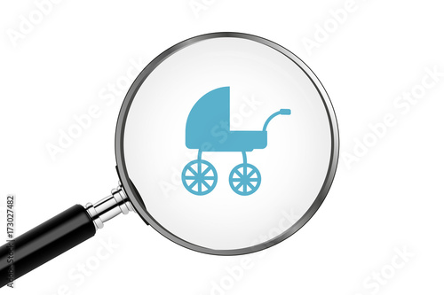 Lupe sucht/findet - Kinderwagen