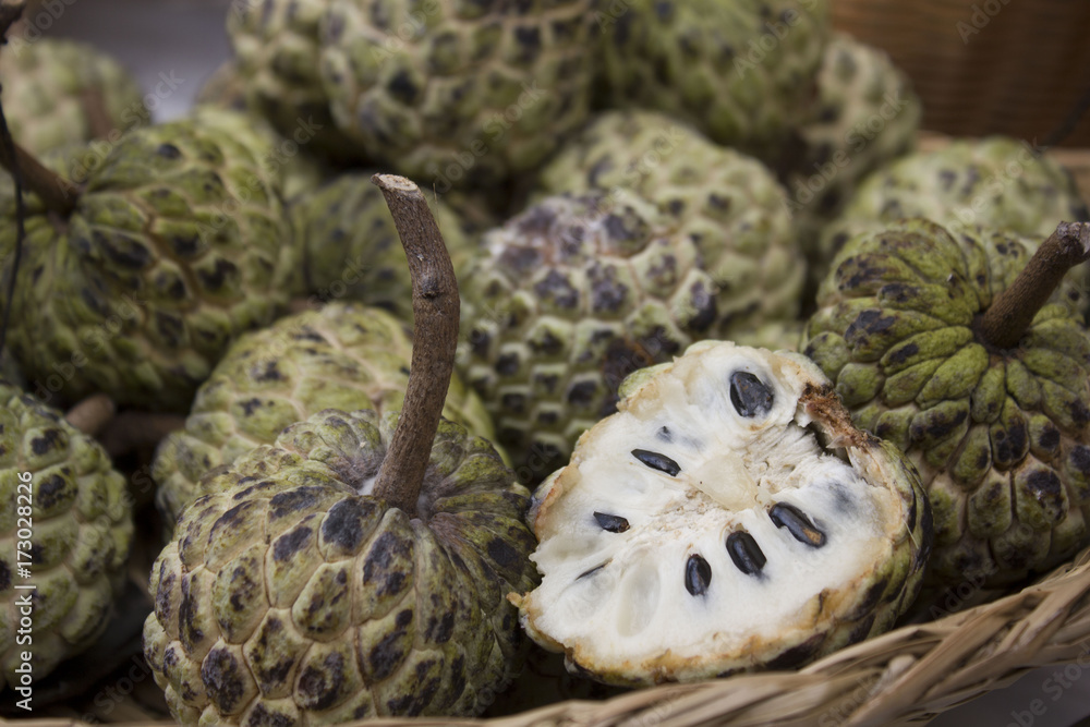Obraz premium Indian fruit cherimoya