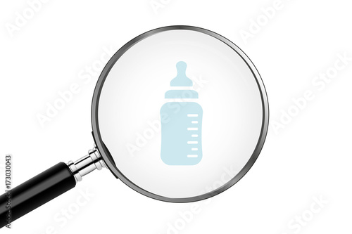 Lupe sucht/findet - Babyflasche
