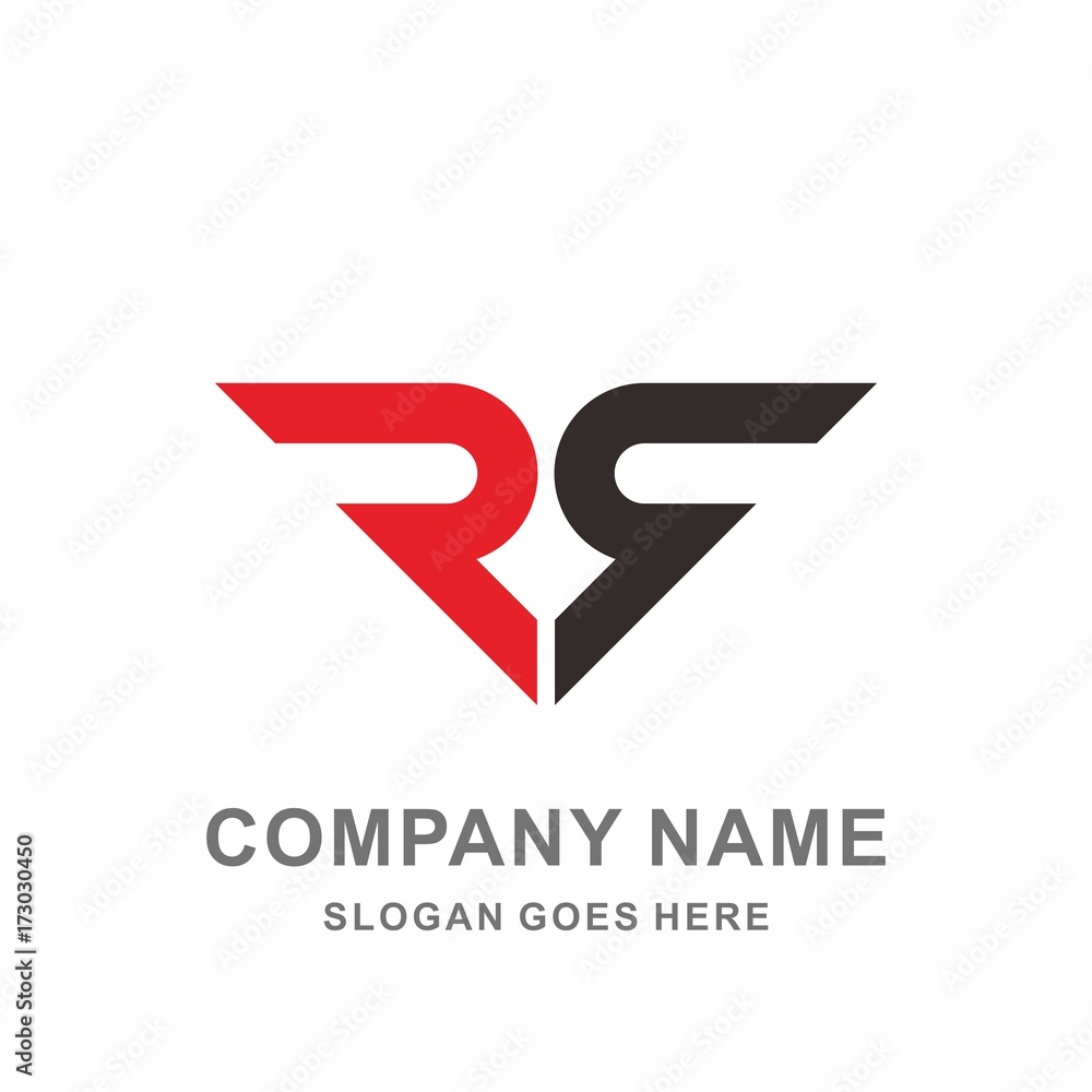 Monogram Letter R Geometric Strip Wings Technology Computer Business Company Stock Vector Logo Design Template Monogram Letter R Geometric Strip Wings Technology Computer Business Company Stock Vector Logo Design Template