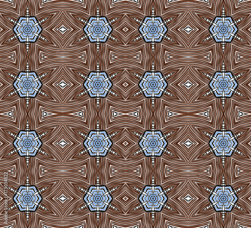 Seamless striped vector pattern. Vintage colored decorative repainting background with tribal and ethnic motifs. Abstract geometric roughly hatched shapes colored with hand drawn brush stokes.