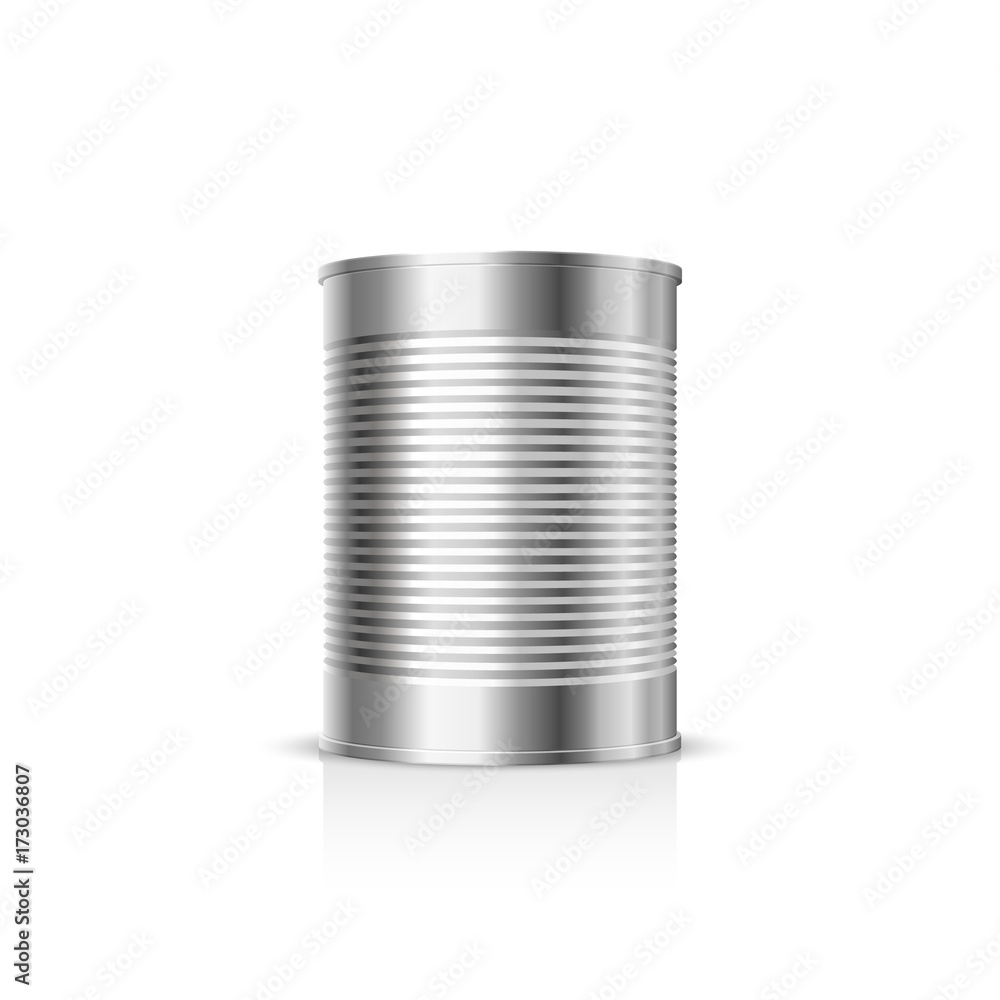 Metal can on a white background. Vector Illustration Metal can on a white background. Vector Illustration