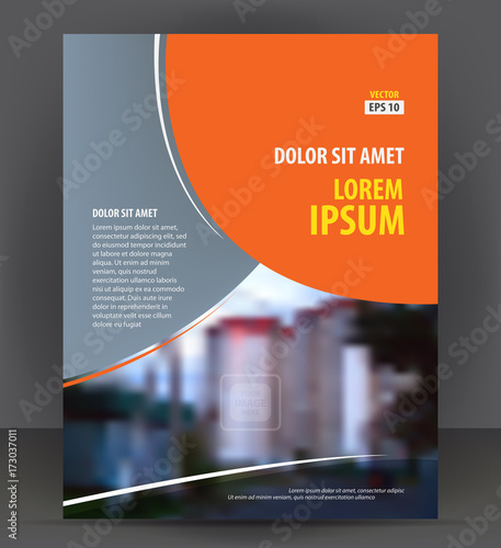 Flyer brochure, cover layout design print template, pamphlet vector Illustration