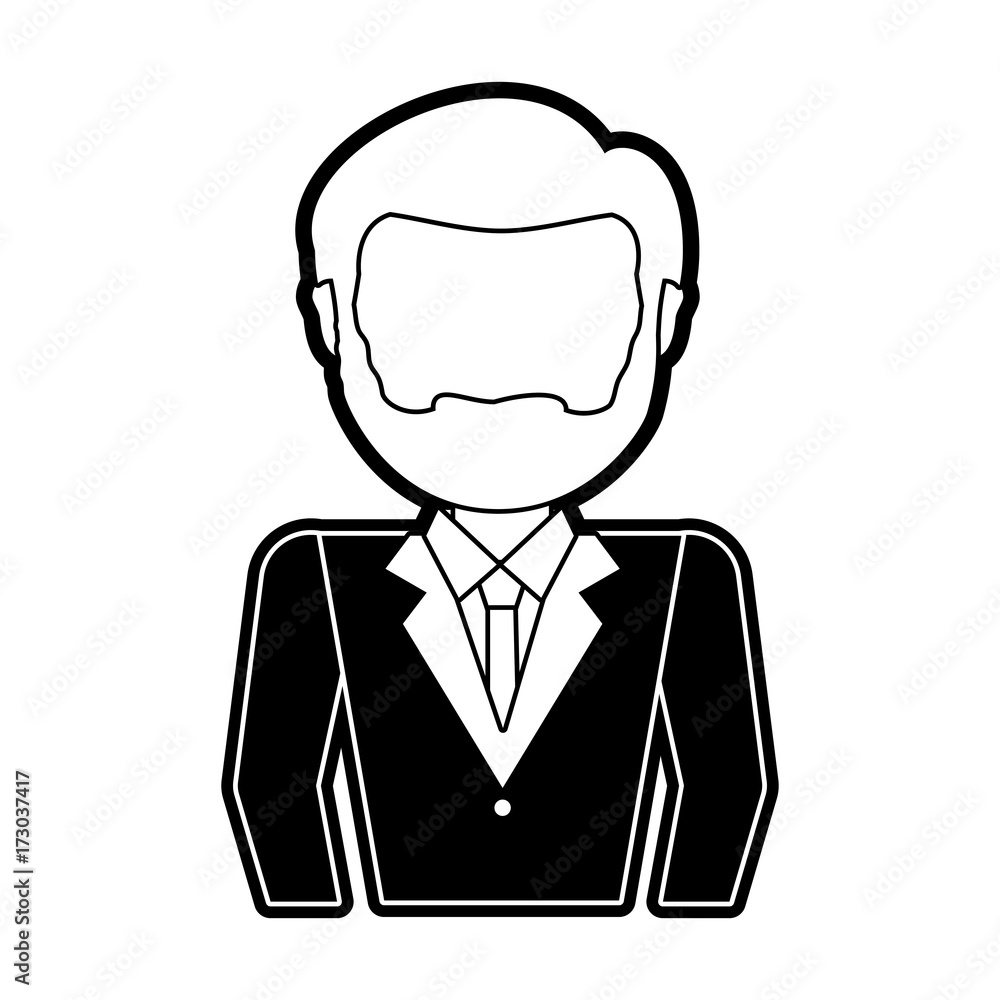 businessman icon over white background vector illustration businessman icon over white background vector illustration