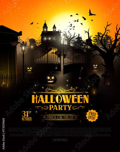 Halloween party flyer