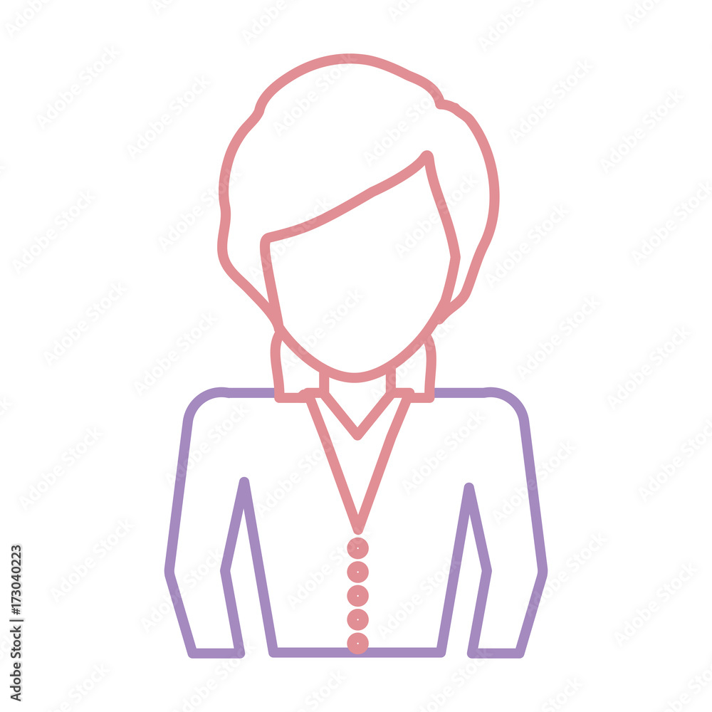 businesswoman icon over white background vector illustration