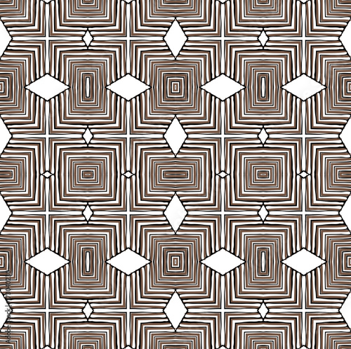 Seamless striped vector pattern. Vintage colored decorative repainting background with tribal and ethnic motifs. Abstract geometric roughly hatched shapes colored with hand drawn brush stokes.